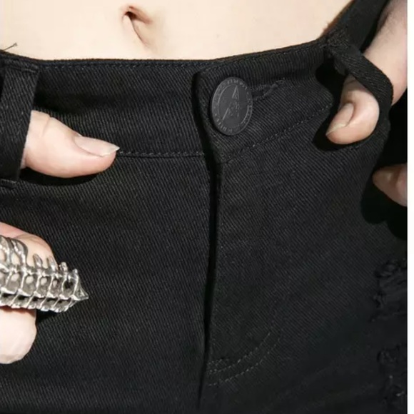 🖤 Black Craft Midnight Denim Shorts 27 - Picture 7 of 13